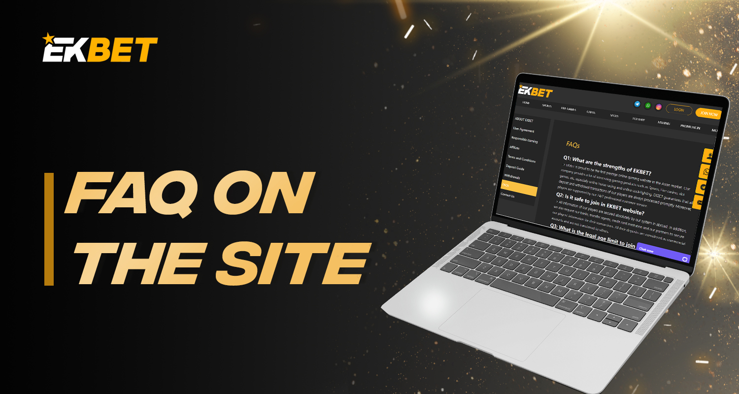 Answers to the most common questions regarding betting and online casinos on Ekbet